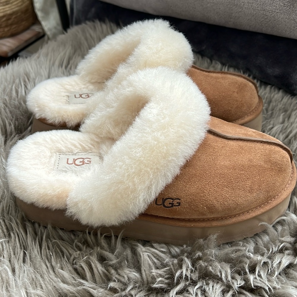 Ugg platform slippers